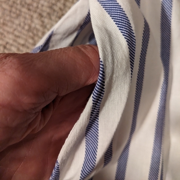 ZARA basics skirt, blue and white, Size S - Picture 8 of 9